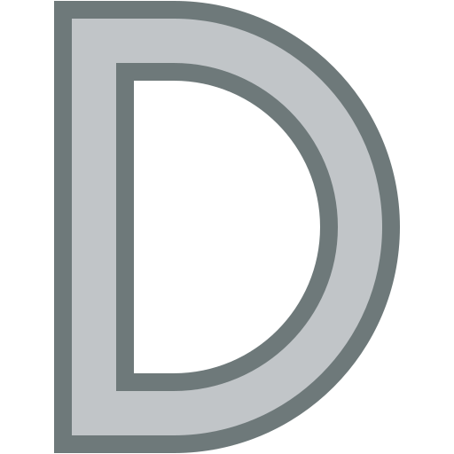 litera d Generic color lineal-color ikona