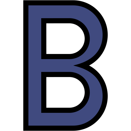 la lettre b Generic color lineal-color Icône