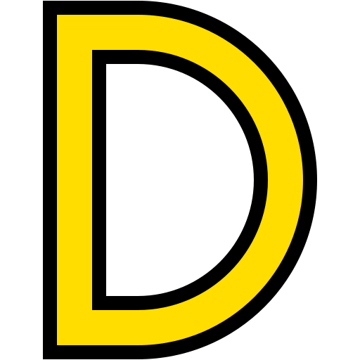 litera d Generic color lineal-color ikona