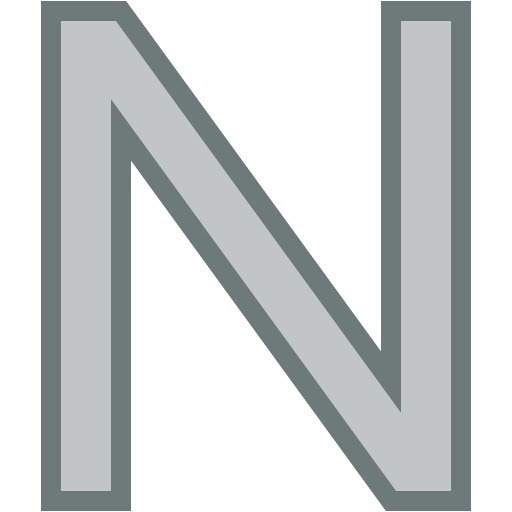 litera n Generic color lineal-color ikona