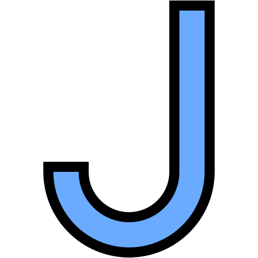 문자 j Generic color lineal-color icon