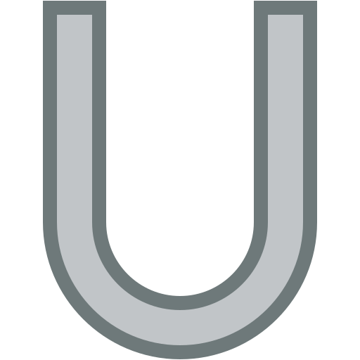 letra u Generic color lineal-color icono