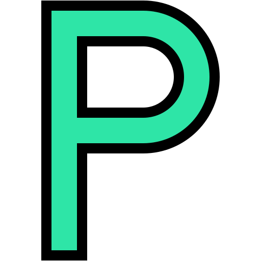 buchstabe p. Generic color lineal-color icon