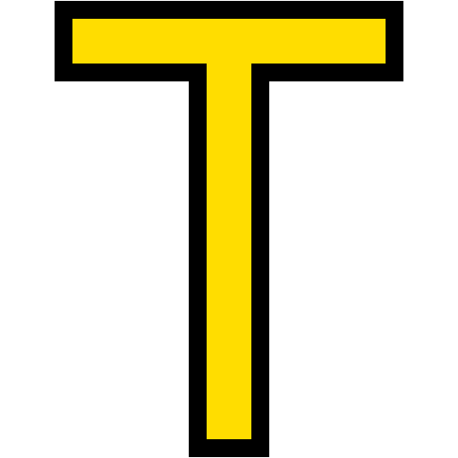 lettre t Generic color lineal-color Icône