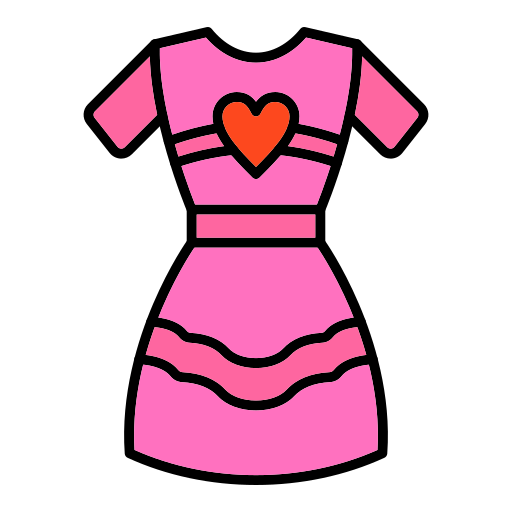 Платье Generic color lineal-color иконка