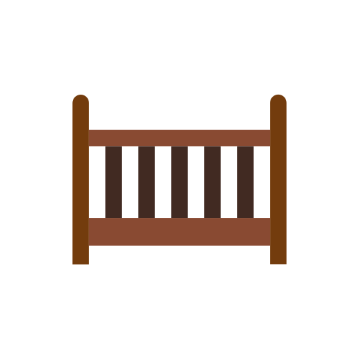 Baby bed Generic color fill icon