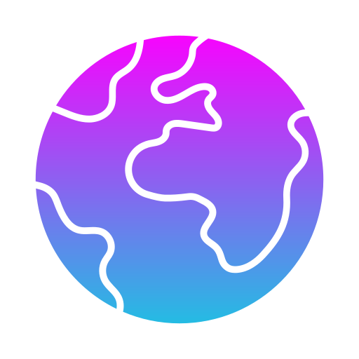 지구 Generic gradient fill icon