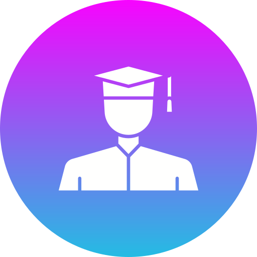 Bachelor Generic gradient fill icon
