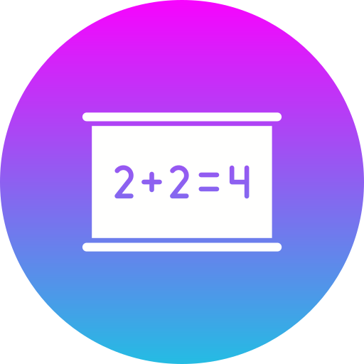 wiskunde Generic gradient fill icoon