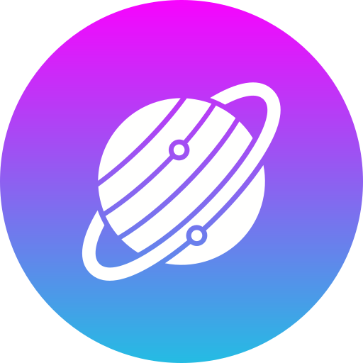 Saturn Generic gradient fill icon