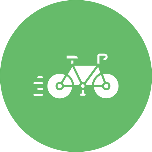 кататься на велосипеде Generic color fill иконка