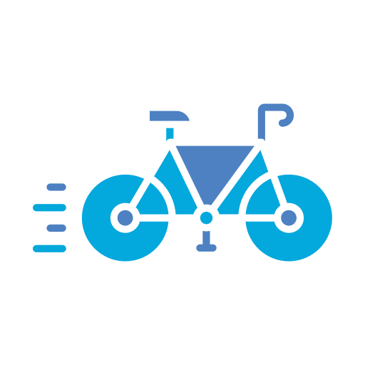 кататься на велосипеде Generic color fill иконка