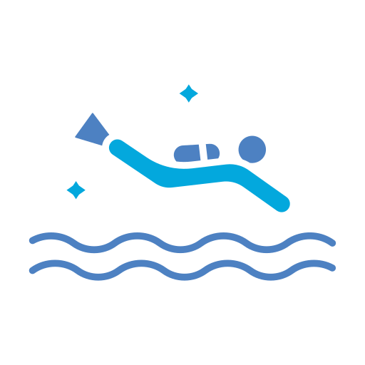 Подводное плавание Generic color fill иконка
