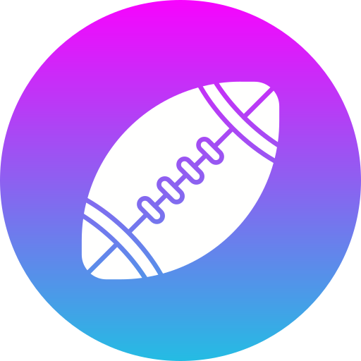 Rugby ball Generic gradient fill icon