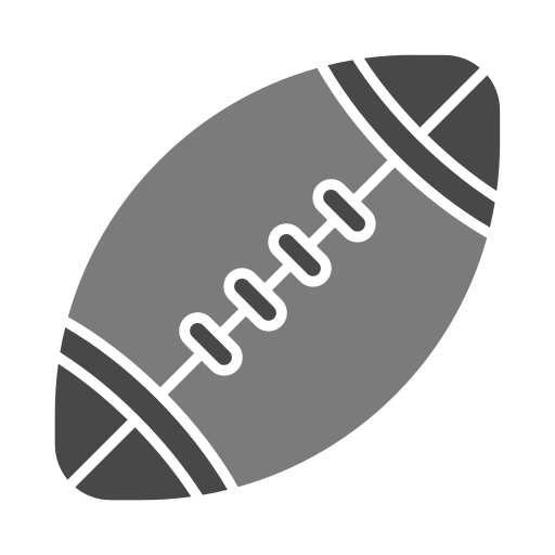 palla da rugby Generic color fill icona