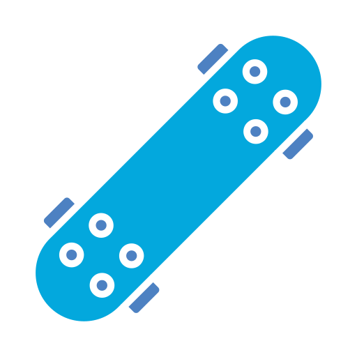 Skate board Generic color fill icon