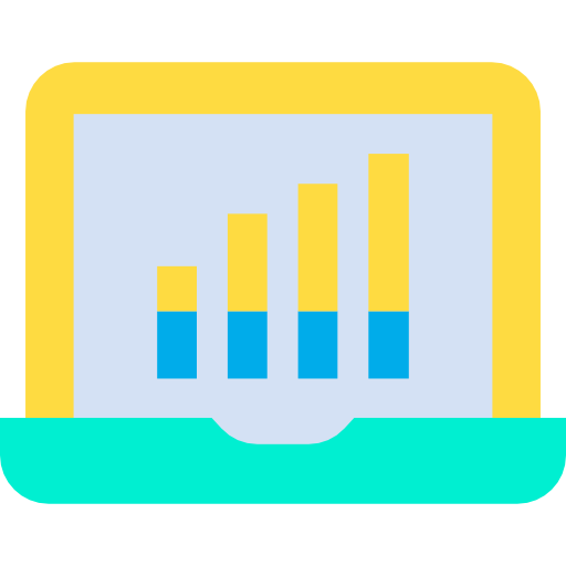 gráfico de barras Kiranshastry Flat icono