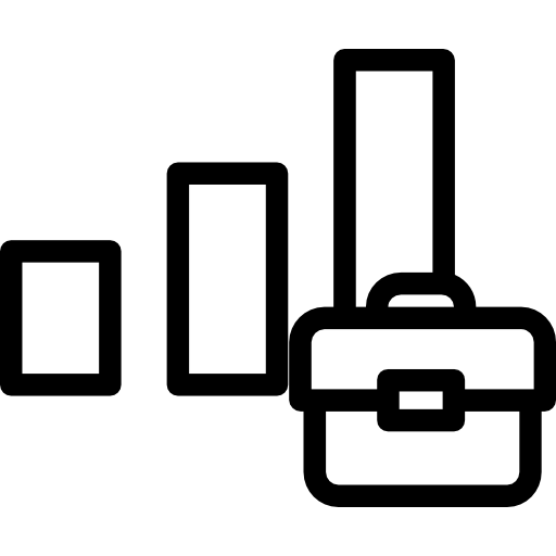 diagramme à bandes Kiranshastry Lineal Icône