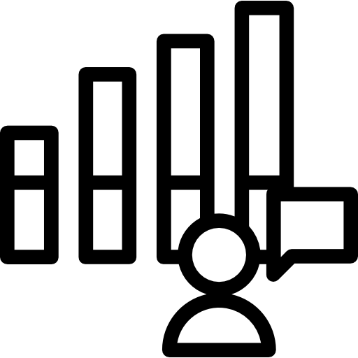 wykres słupkowy Kiranshastry Lineal ikona
