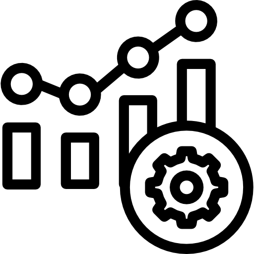 diagramme à bandes Kiranshastry Lineal Icône