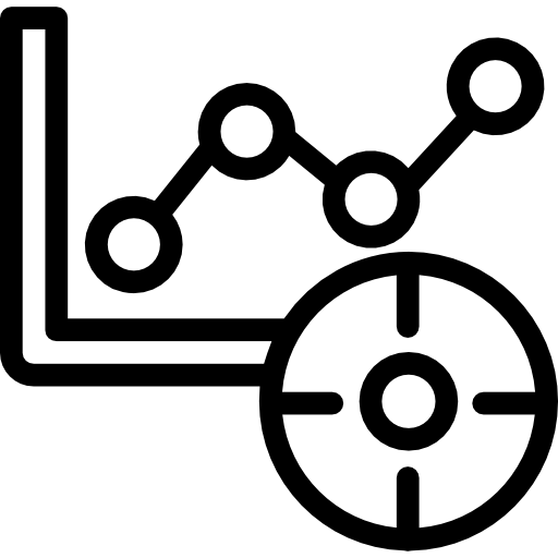 wykres liniowy Kiranshastry Lineal ikona