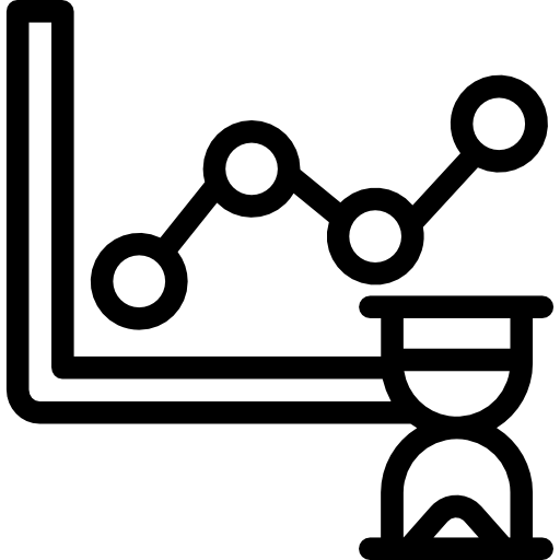 wykres liniowy Kiranshastry Lineal ikona