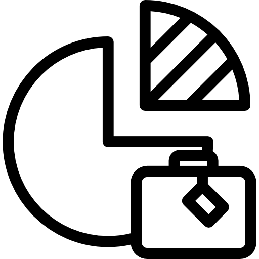 cirkeldiagram Kiranshastry Lineal icoon