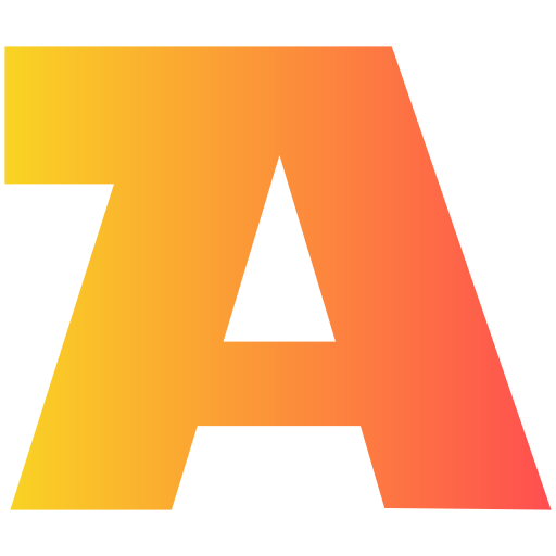 letter a Generic gradient fill icoon
