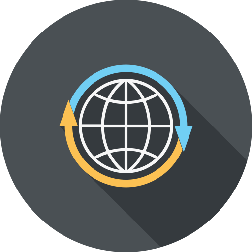 Globe Earth Maxim Basinski Premium Circular Shadow icon
