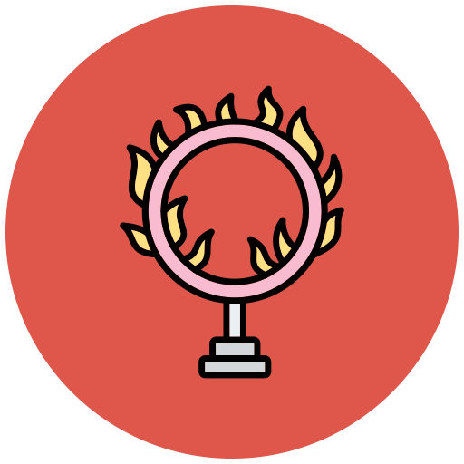 炎の輪 Generic color lineal-color icon