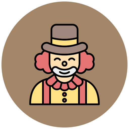 clown Generic color lineal-color icona