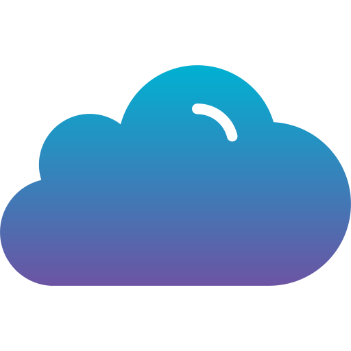 cloud computing Generic gradient fill icona