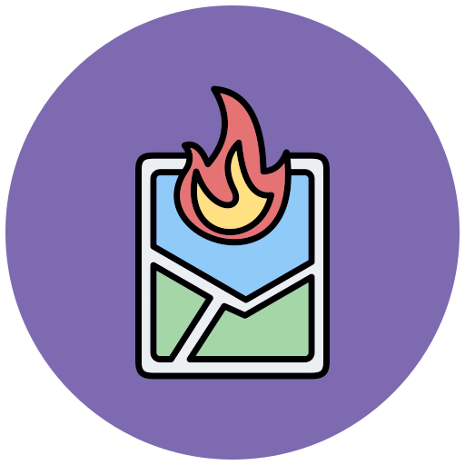 lugar del incendio Generic color lineal-color icono