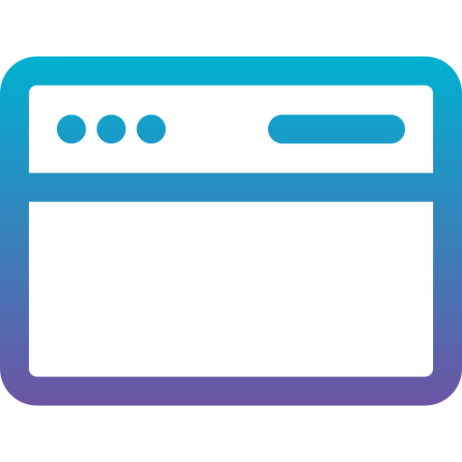 webseite Generic gradient outline icon