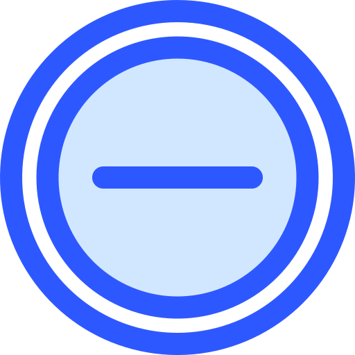 minus Generic color lineal-color icon