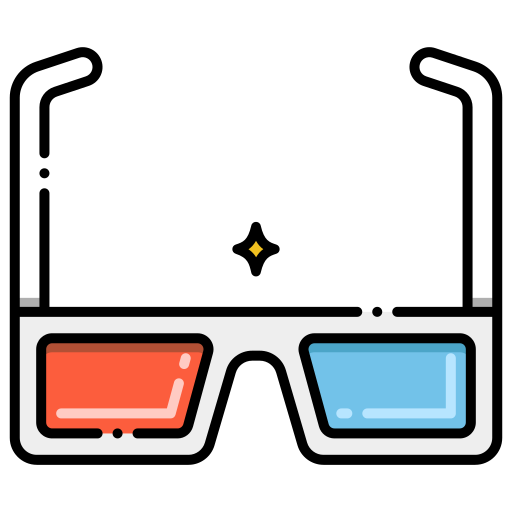 lunettes 3d Generic color lineal-color Icône