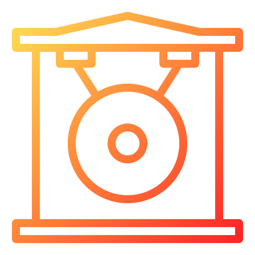 gong Generic gradient outline icono