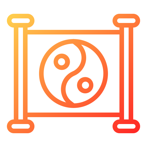 陰陽 Generic gradient outline icon