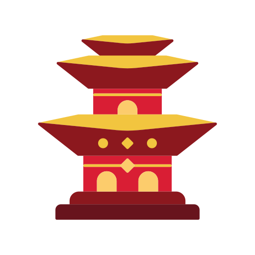 tempio cinese Generic color fill icona