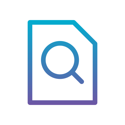 페이지에서 찾기 Generic gradient outline icon