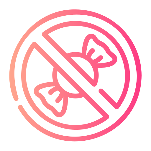 No sweets Generic gradient outline icon