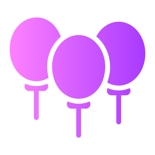 Воздушный шар Generic gradient fill иконка