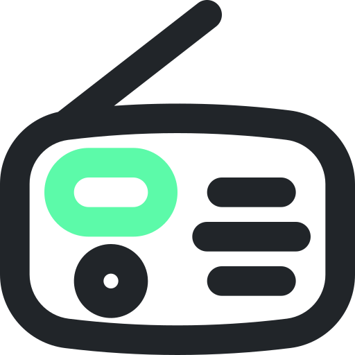 Радио Generic color outline иконка