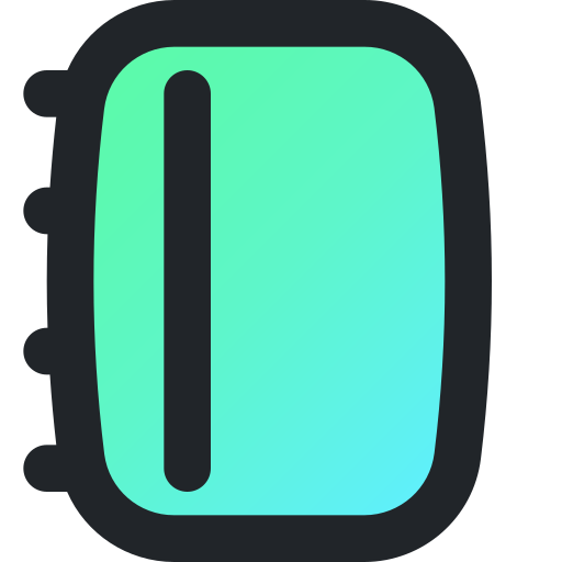 cuaderno Generic gradient lineal-color icono