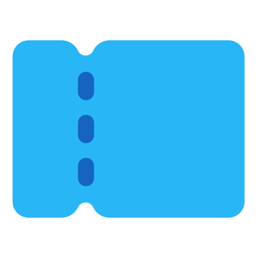 bilet Generic Flat ikona