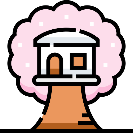 Tree house Detailed Straight Lineal color icon