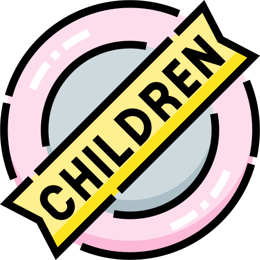 어린이 Detailed Straight Lineal color icon