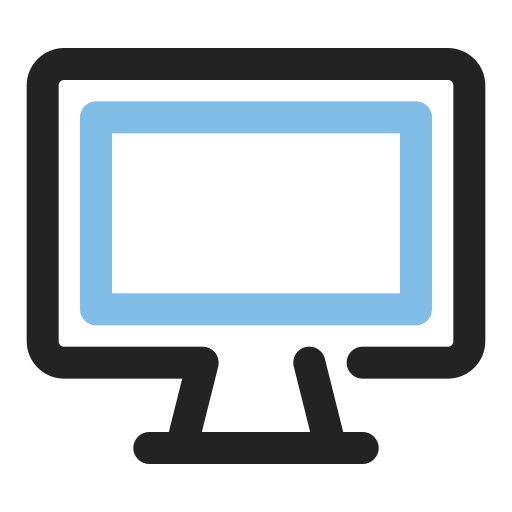 Monitor Generic Outline Color icon