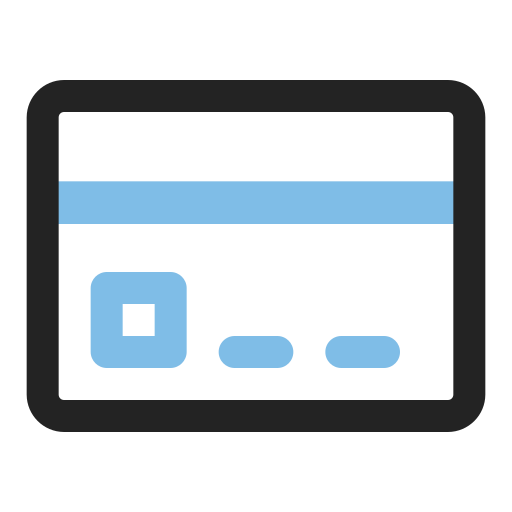 Credit card Generic Outline Color icon