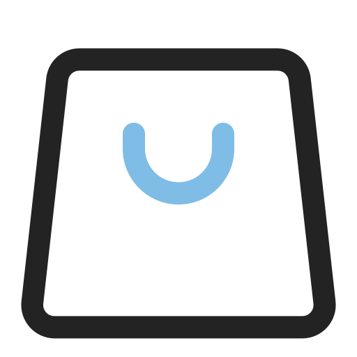 Shopping bag Generic Outline Color icon